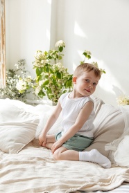 Майка «Лапшичка» Арт.5021(белый) Майка «Лапшичка» Арт.5021(белый)