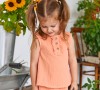 Кофточка для девочки Арт. 2095 (оранжево-персиковый) - 7 Кофточка для девочки Арт. 2095 (оранжево-персиковый) - 7